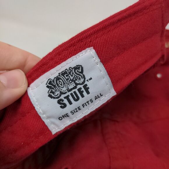 Joe's Since '91 Slideback Hat Red OSFA Adjustable Embroidered Patch 6 Panel - Picture 9 of 9